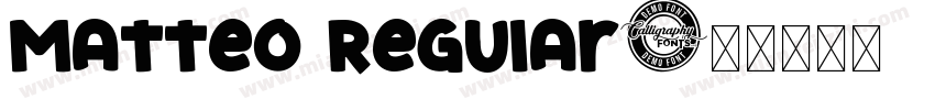 Matteo Regular字体转换